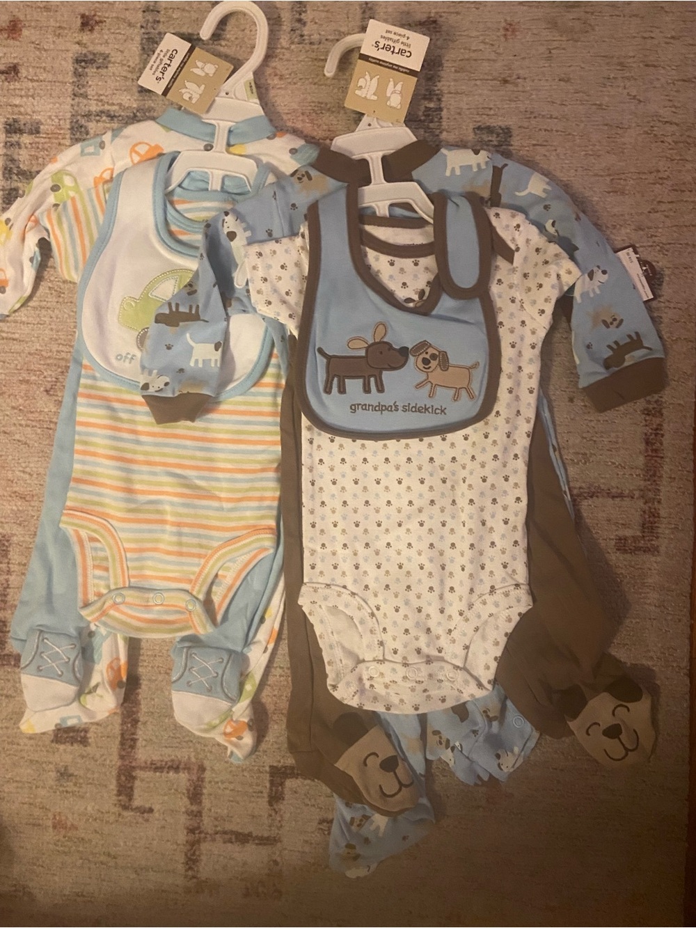Carter’s Little Giftables Baby Boy 4-Piece  Set – Size 6 Months & 3 months